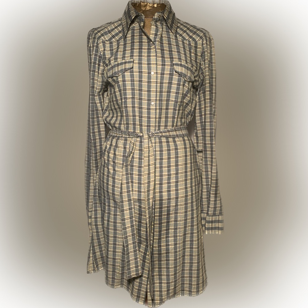 Plaid Shirt Dress